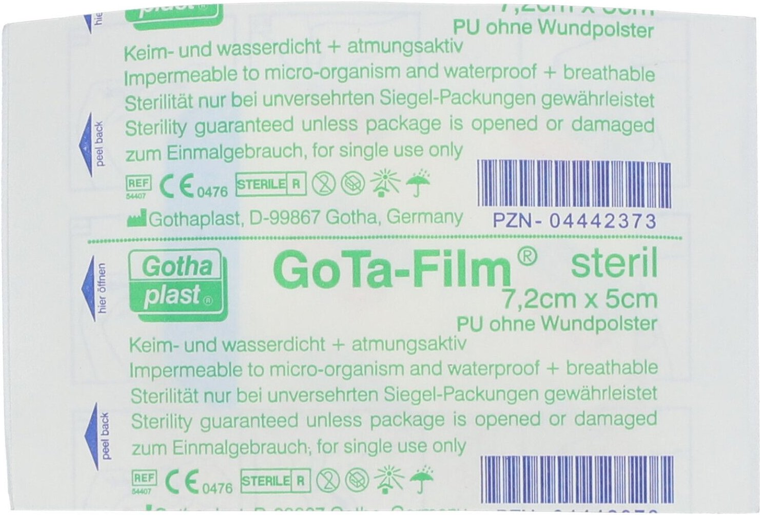 Thumbnail - Gota Film steril 5x7,2 cm Pflaster 1 St
