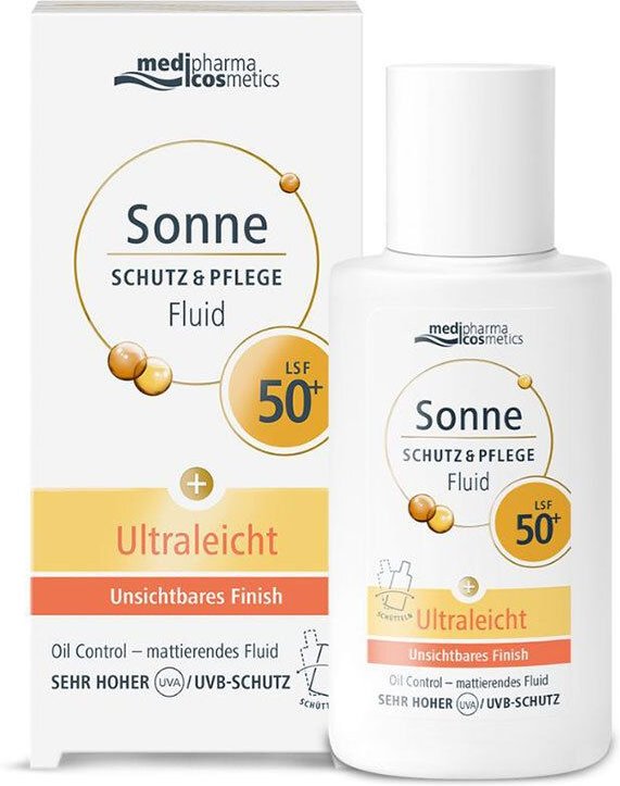 Sonne Schutz & Pflege Fluid ultraleicht LSF 50+ 50 ml Lotion