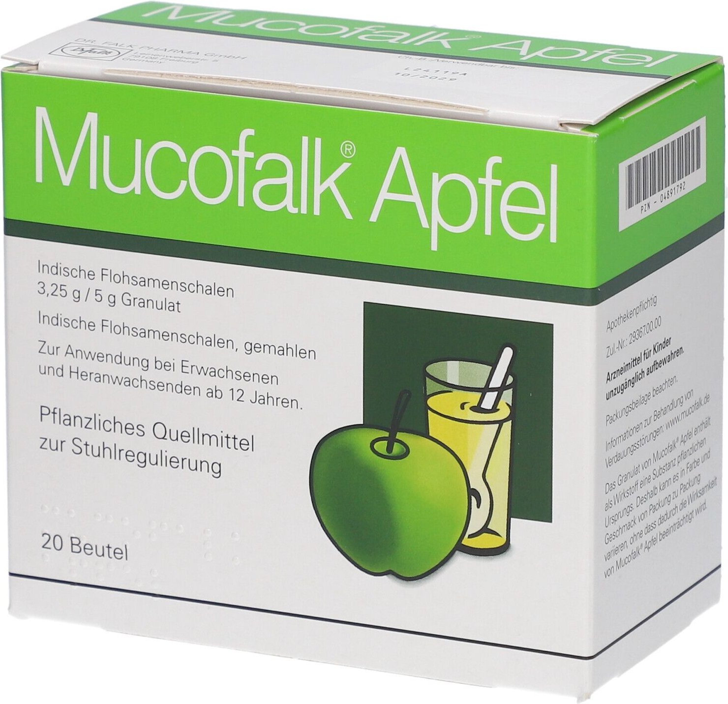 Mucofalk Apfel Granulat Beutel