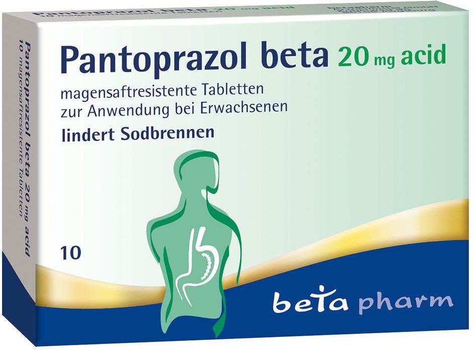 Pantoprazol beta 20 mg acid magensaftresistent Tabletten