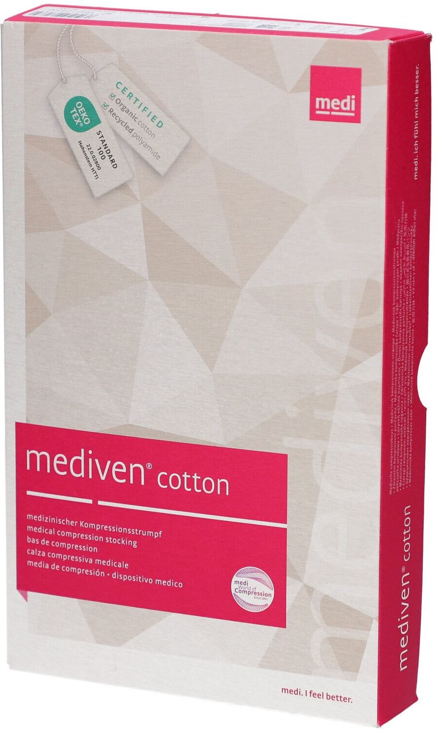 Mediven Cotton Ccl2 Ad O.t. Caramel M4 1paar 1 St Strümpfe