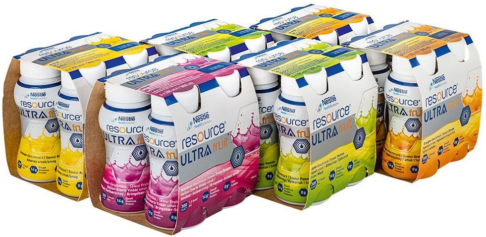 Resource Ultra Fruit Mischkarton flüssig 6x4x200 ml Flüssigkeit