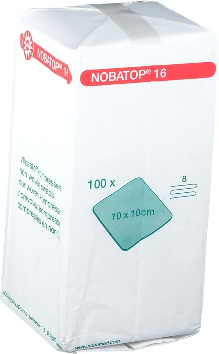 Nobatop 16 Kompressen 10x10 cm unsteril 100 St
