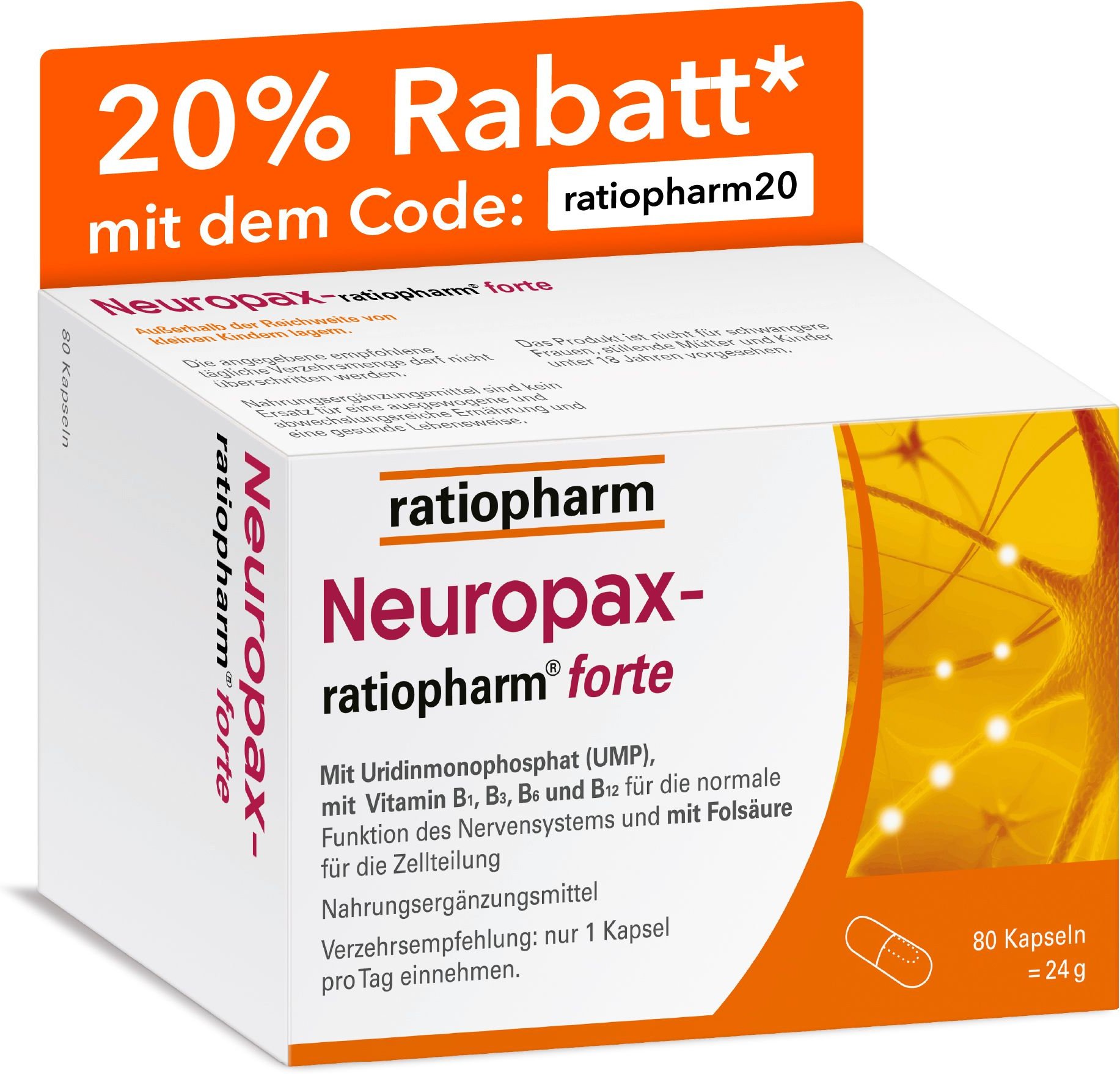 NEUROPAX-ratiopharm forte Kapseln 80 St