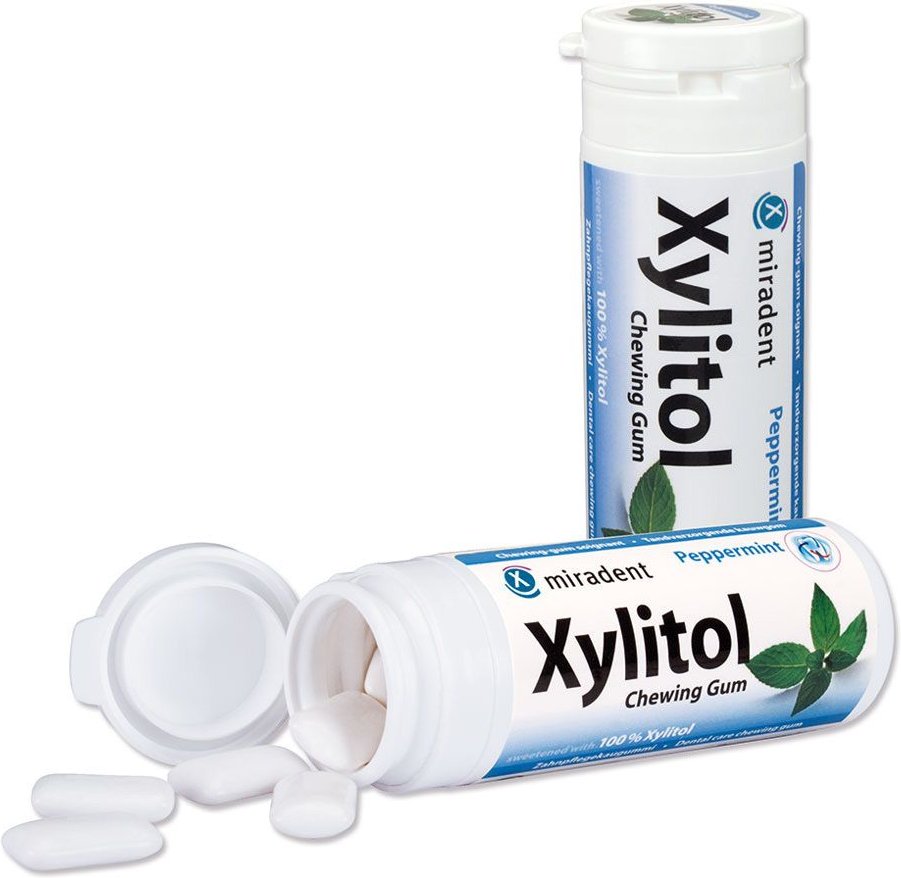 Miradent Xylitol Chewing Gum Minze 30 St Kaugummi