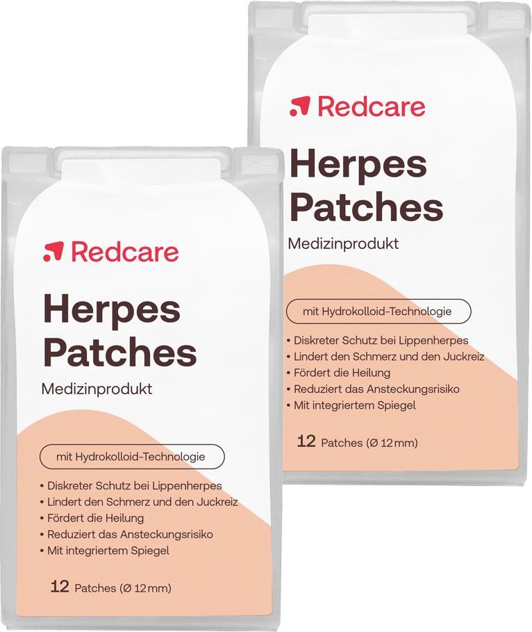 2x Herpes Patches RedCare 2x12 St Pflaster