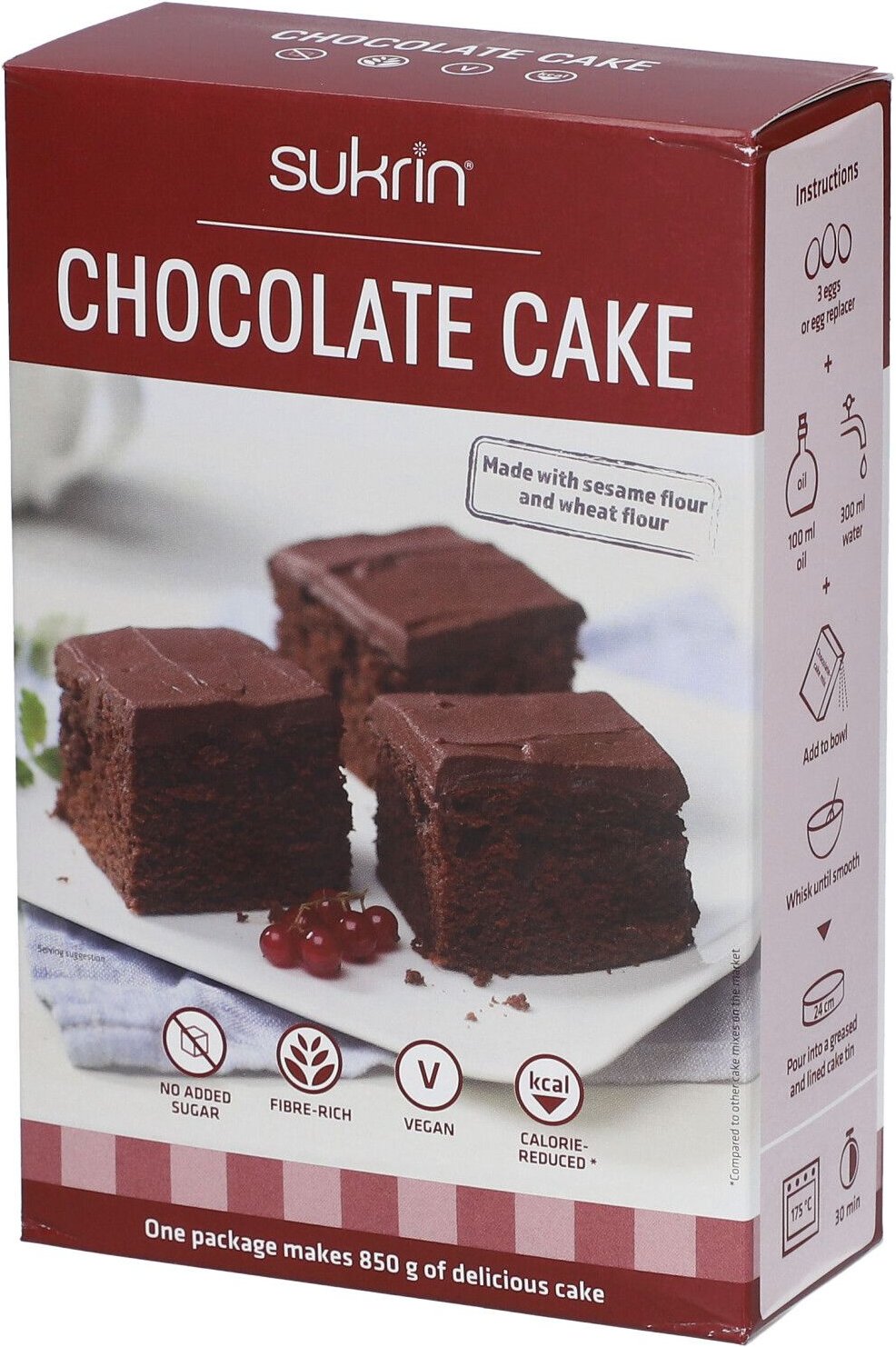 Sukrin Schokomix Backmischung 412 g Pulver