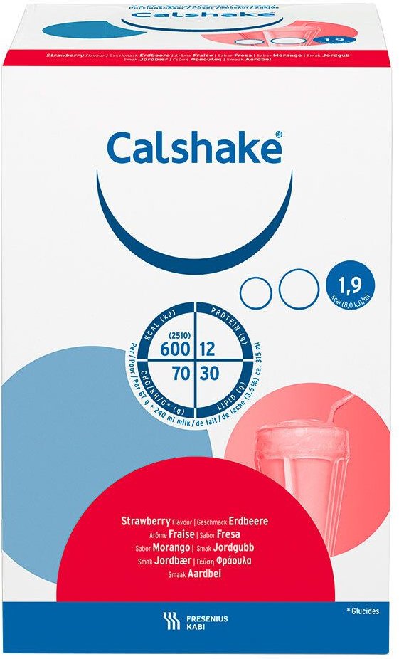 Calshake Erdbeer Beutel Pulver