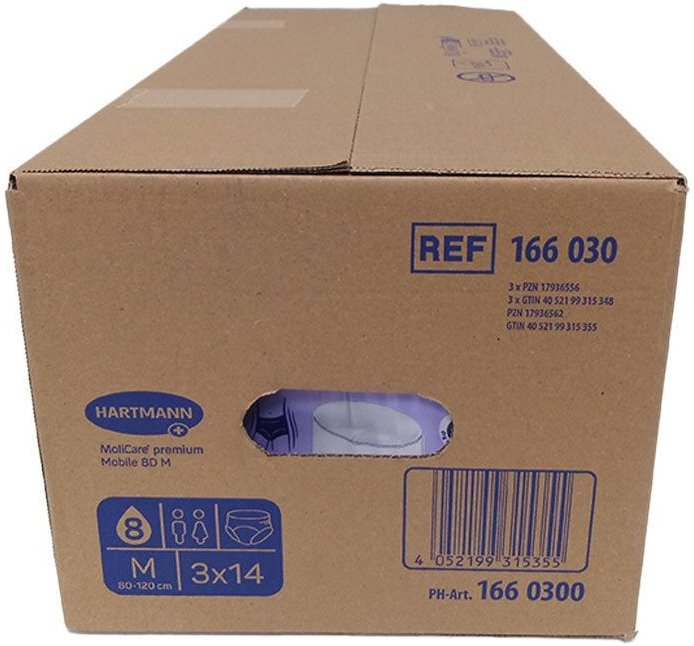 Molicare Premium Mobile 8 Tropfen Gr.M 3x14 St Einweghosen