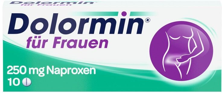 Dolormin für Frauen bei Menstruationsbeschwerden mit Naproxen