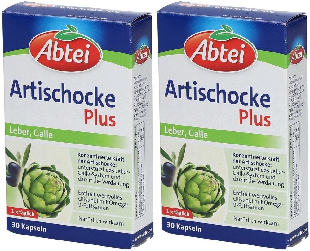 Abtei Artischocke Plus Kapseln TF 2x 2x30 St