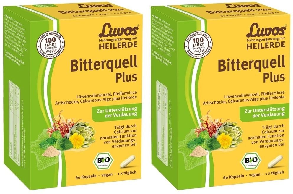 Luvos Heilerde Bitterquell Bio 2x 2x60 St Kapseln