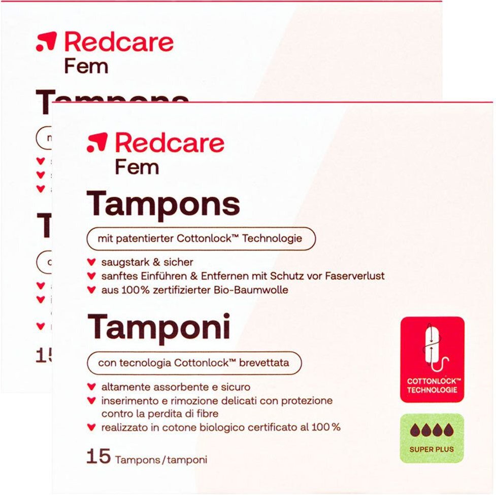 Redcare Tampons Super Plus Doppelpack 2x15 St Tampon