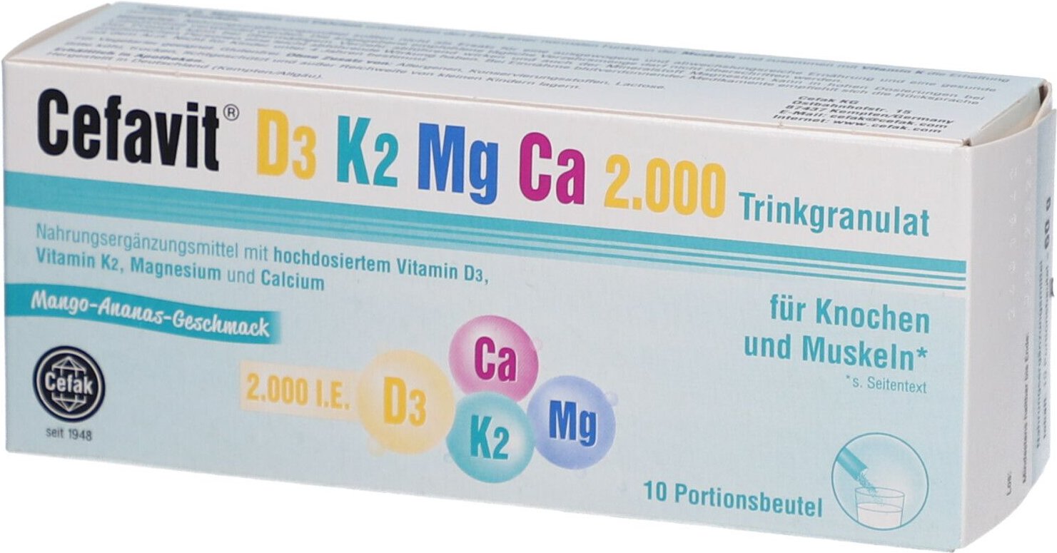 Cefavit D3 K2 Mg Ca 2.000 Trinkgranulat