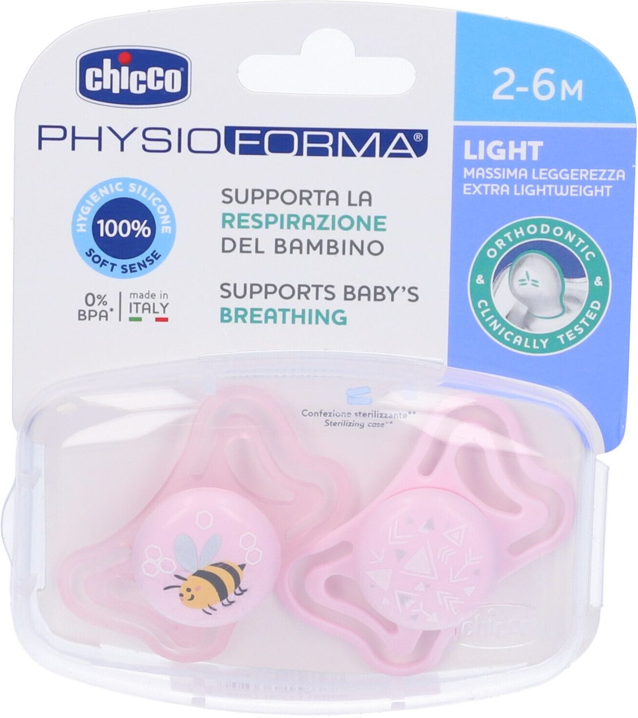 CH Succh Light Rosa Sil2-6 2PZ 1 St Sauger