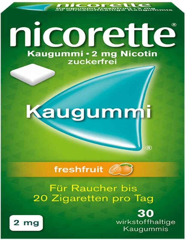 nicorette Kaugummi freshfruit, 2 mg Nikotin