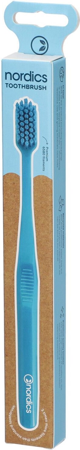Zb.oeko Nordics Prem Blau 1 St Zahnbürste