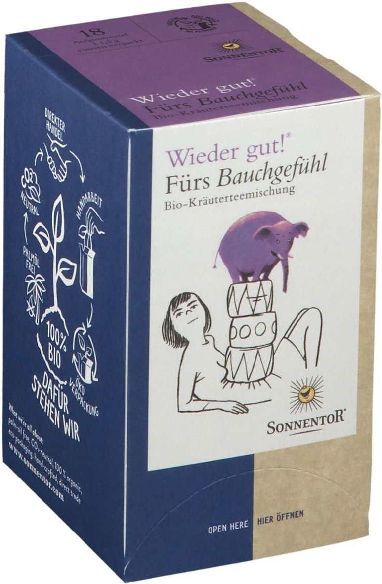 Sonnentor W-Gut TEE Bauchgef Bio 18 St Filterbeutel