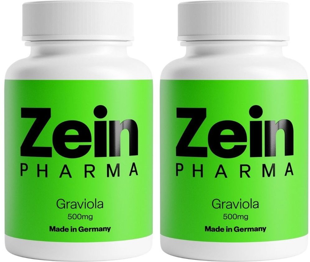 Graviola Kapseln 500 mg/Kap.reines Blattpulv.Peru 2x 2x90 St