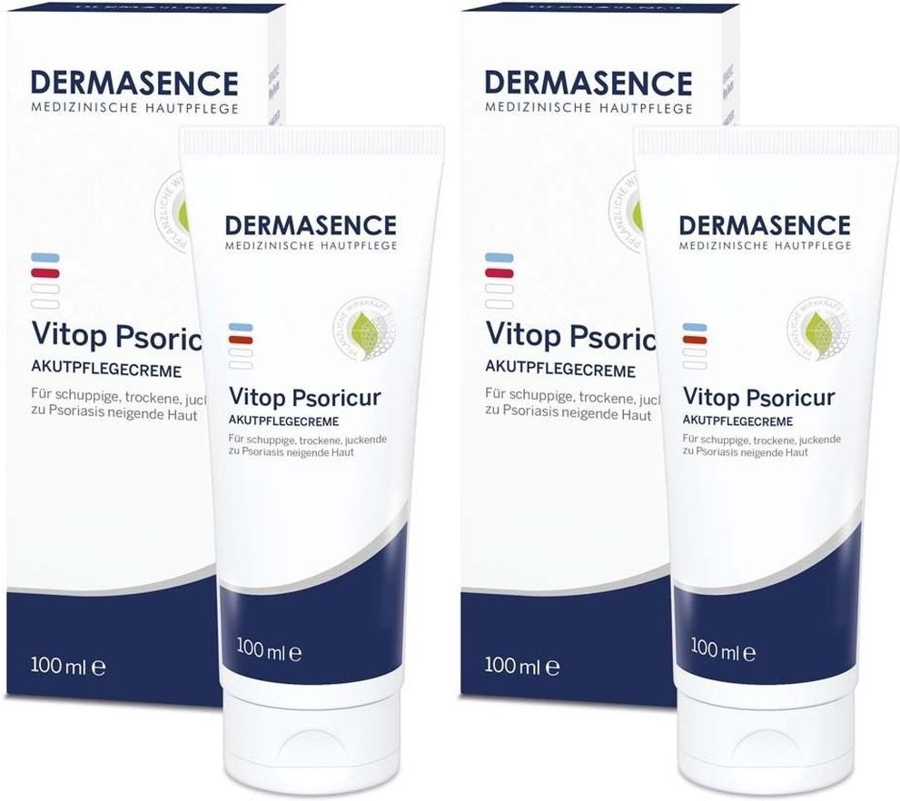 Dermasence Vitop Psoricur Akutpflegecreme 2x 2x100 ml Creme