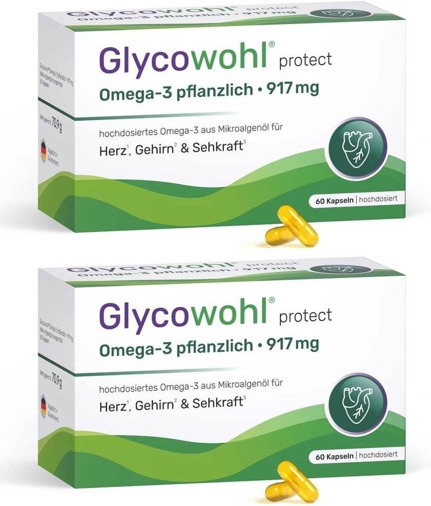 Glycowohl Omega-3 917 MG x2 2x60 St Kapseln