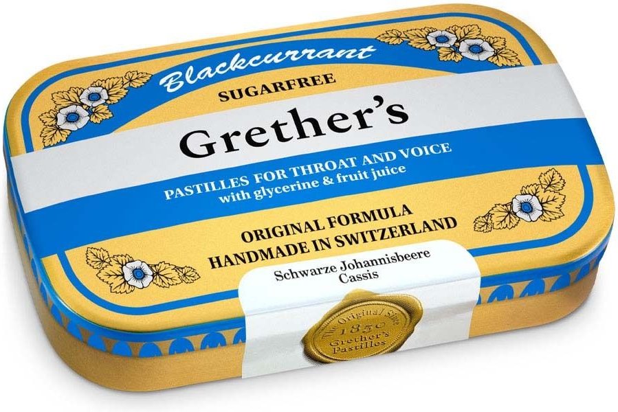 Grethers Blackcurrant Silber zf.Past.Dose 60 g Pastillen
