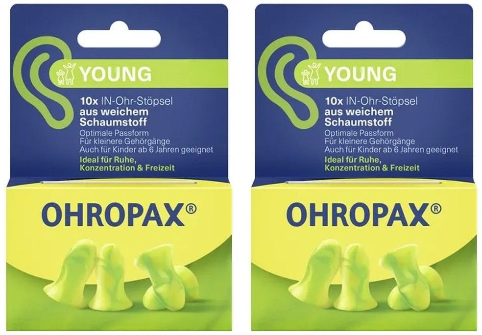 Ohropax Young Schaumstoff In-Ohr Stöpsel 2x 2x10 St