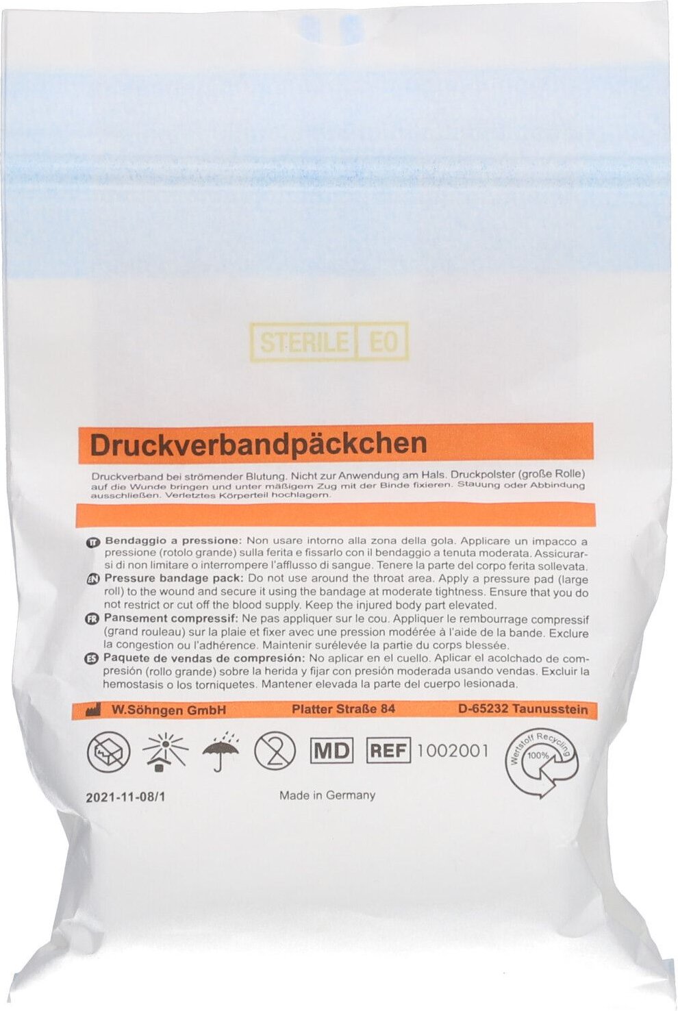 Druckverbandpäckchen 1 St Verband