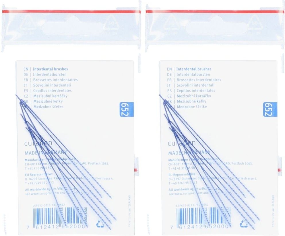 CURAPROx LS P 652 x2 2x8 St Zahnbürste