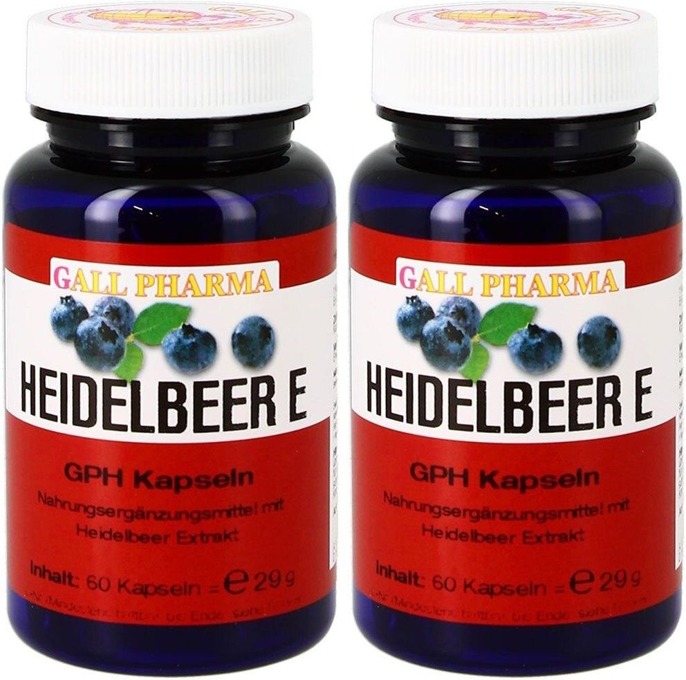 Heidelbeer E 400 mg Kapseln 2x 2x60 St