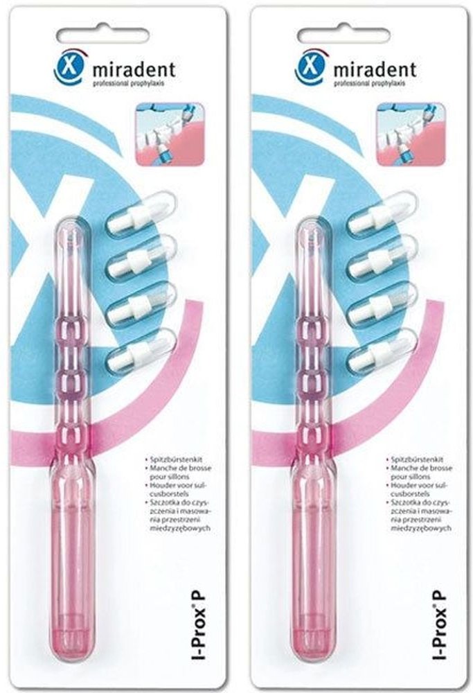 Miradent Ipro P Spizb Pink x2 2x1 St Zahnbürste