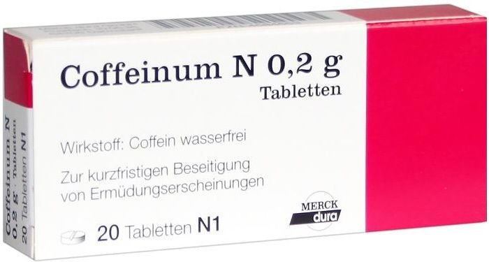 Coffeinum N 0,2 g Tabletten 20 St