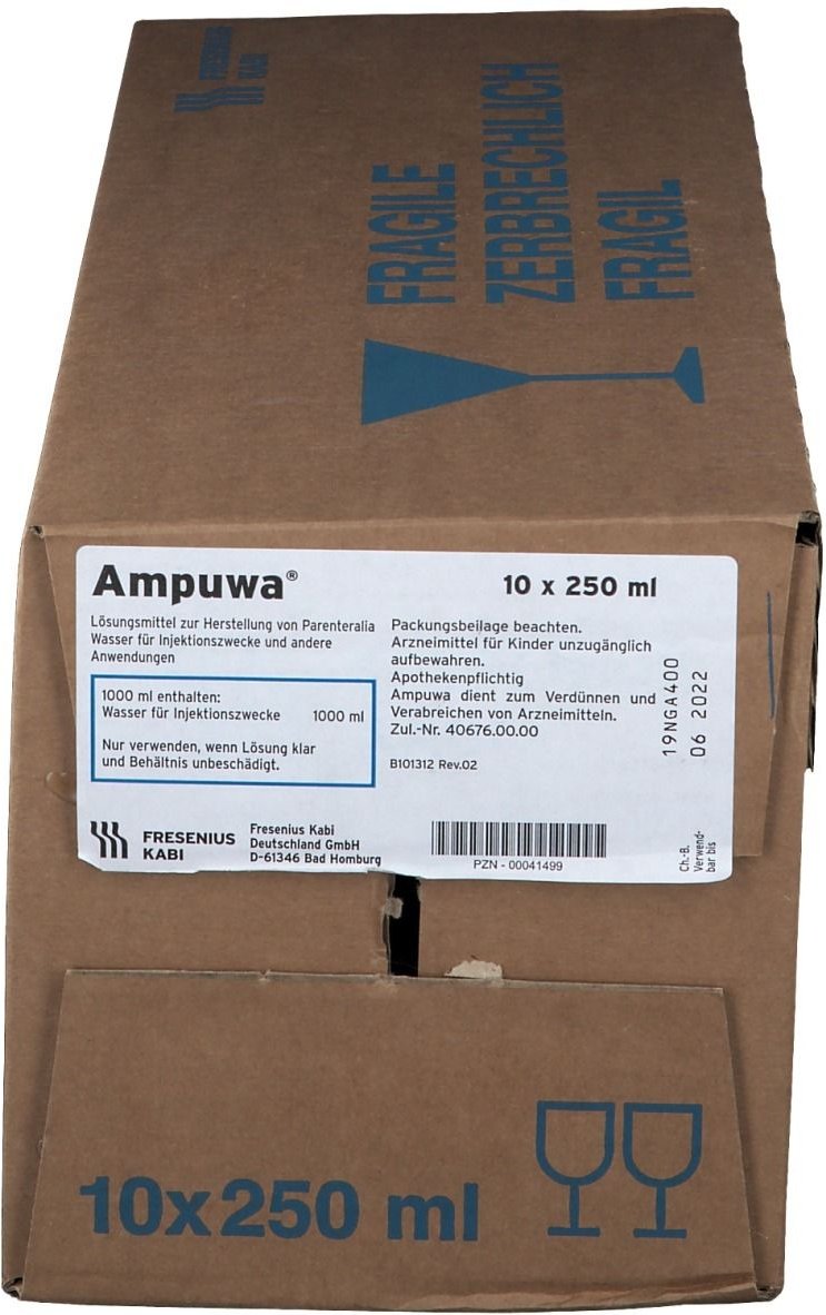 Ampuwa Glasflasche Injektions- / Infusionslösung