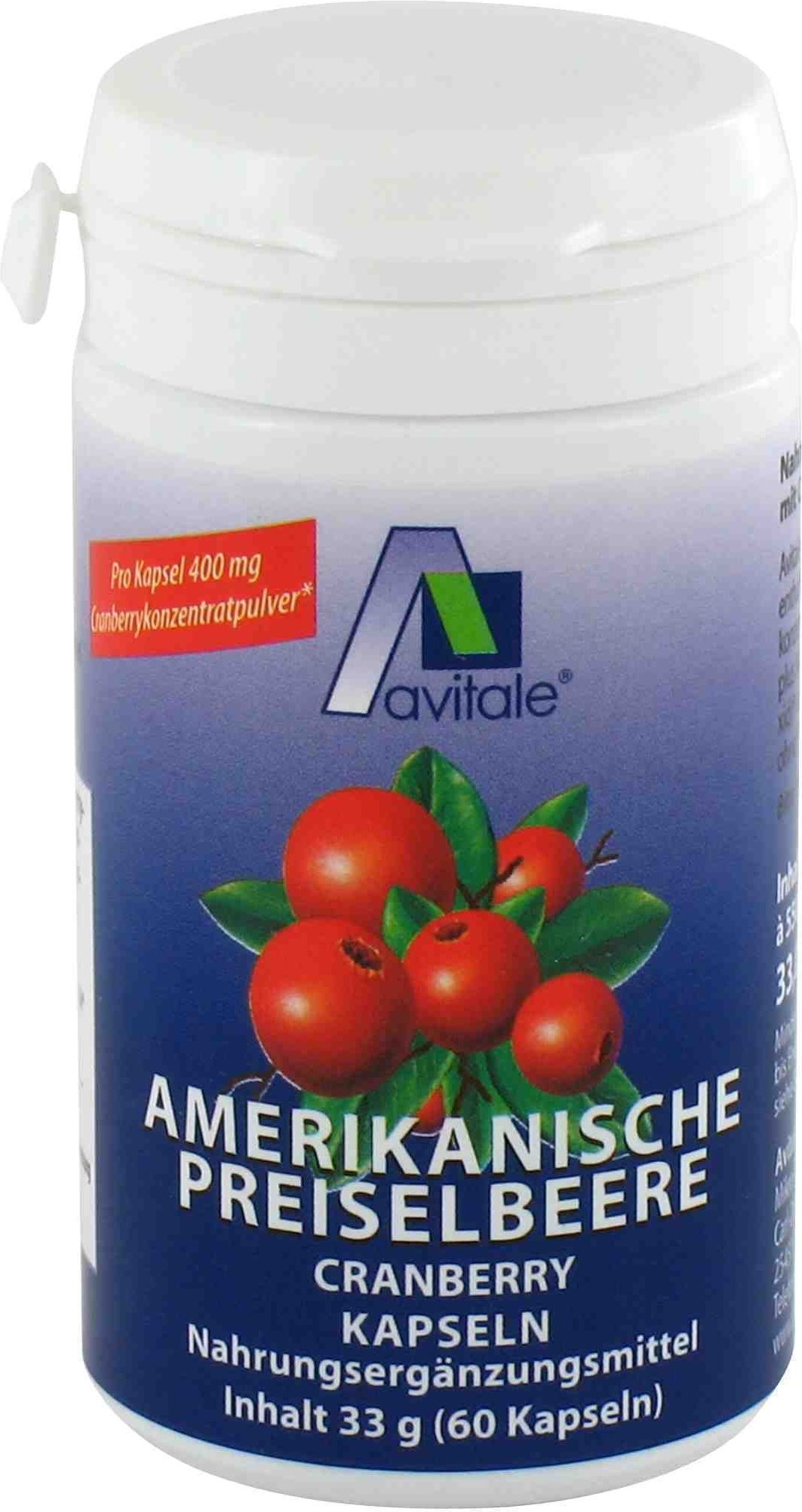 Preiselbeere amerikanisch 400 mg Kapseln 60 St