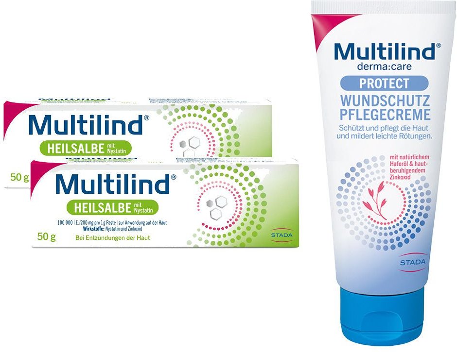 Thumbnail - Multilind Heilsalbe mit Nystatin + 1 St Salbe