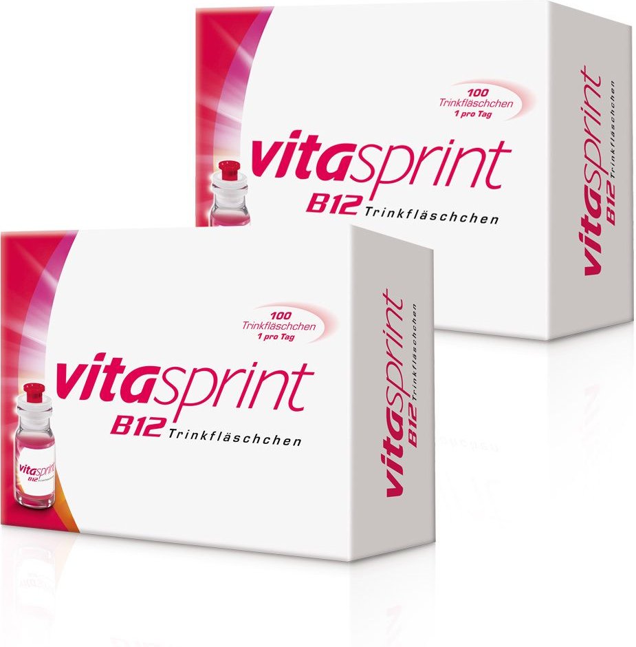 Vitasprint B12 Trinkfläschchen, 100 St. mit Vitamin für mehr Energie 2x100 St Trinkampullen