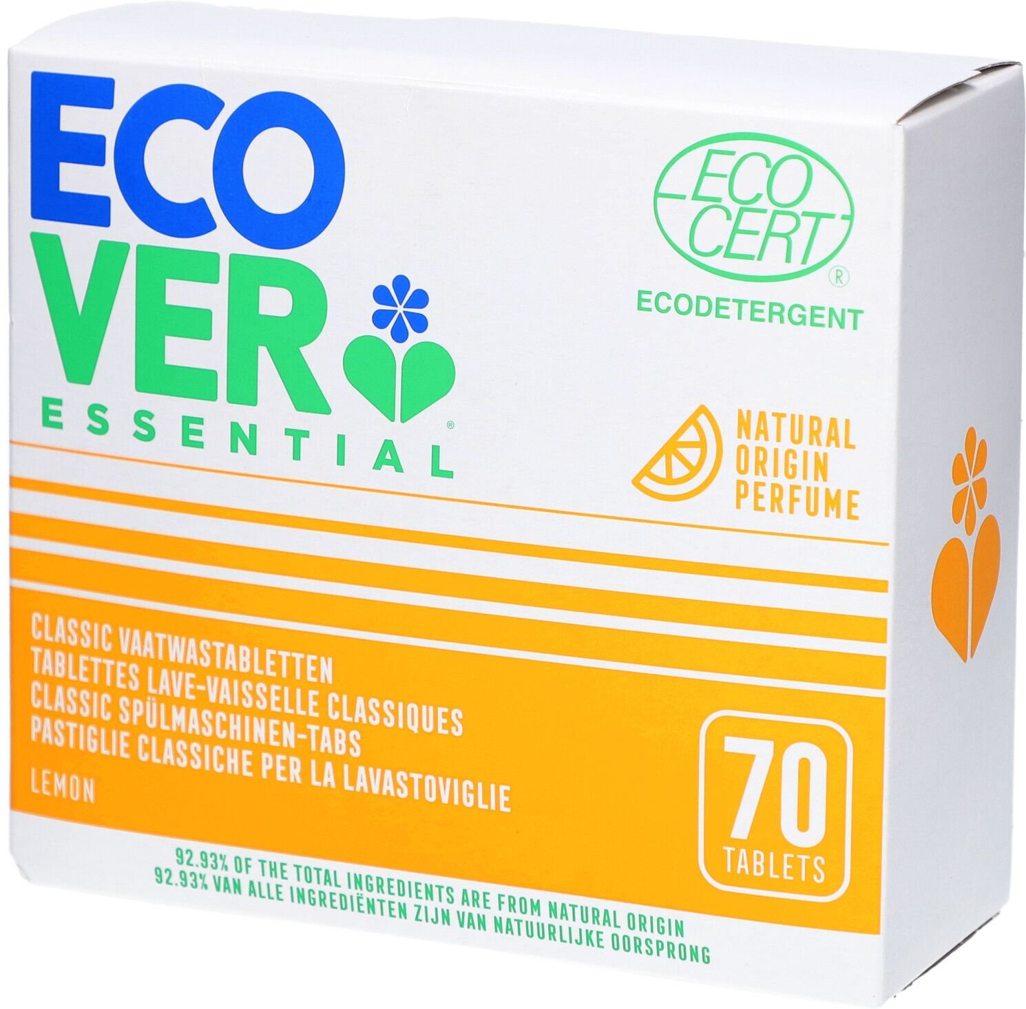 Thumbnail - Ecover Essential Tabs für Spülmaschine 1.4 kg 1,4 Tabletten