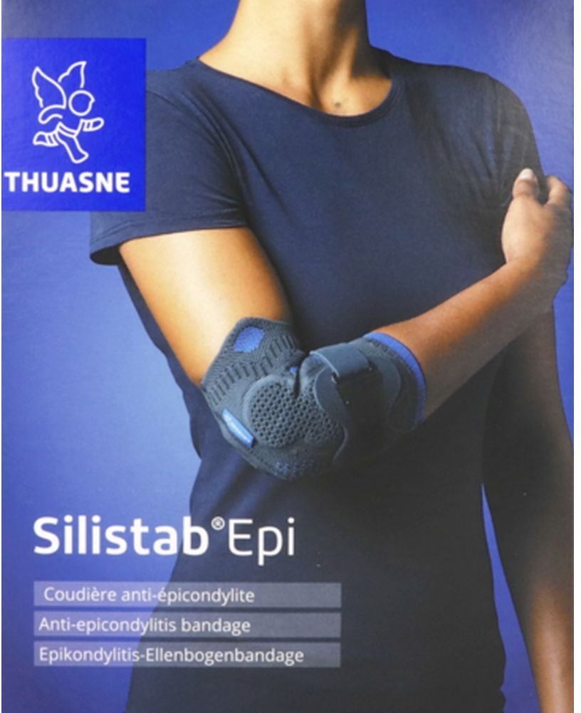 Silistab EPI Nouvelle Version - Coudière antiépicondylite avec sangle additionnelle amovib 1 St Bandage(s)