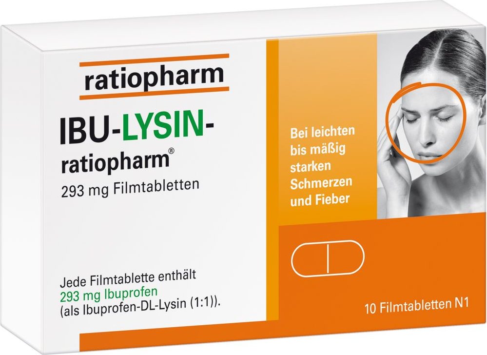 IBU-LYSIN-ratiopharm 293 mg Filmtabletten