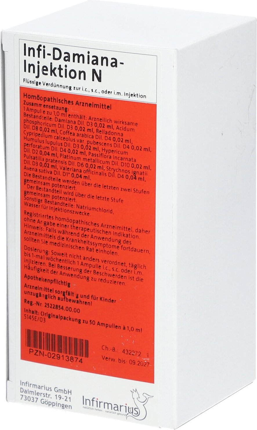 Infi Damiana Injektion N 50x1 ml Ampullen