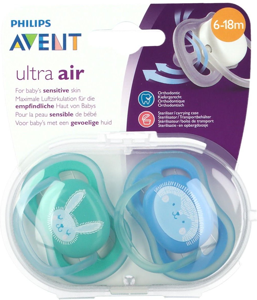 Avent Fopspeen Air Mix 6Maand+ Scf344/23 2 St Schnuller