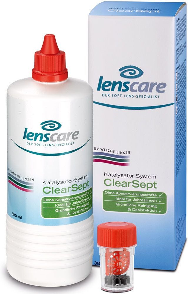 Lenscare ClearSept 380 ml+Behälter 1 St Kombipackung