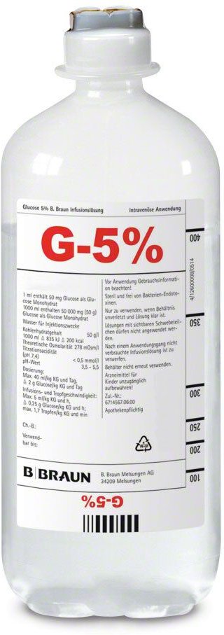 Glucose 5% B.Braun Ecoflac Plus 10x250 ml Infusionslösung