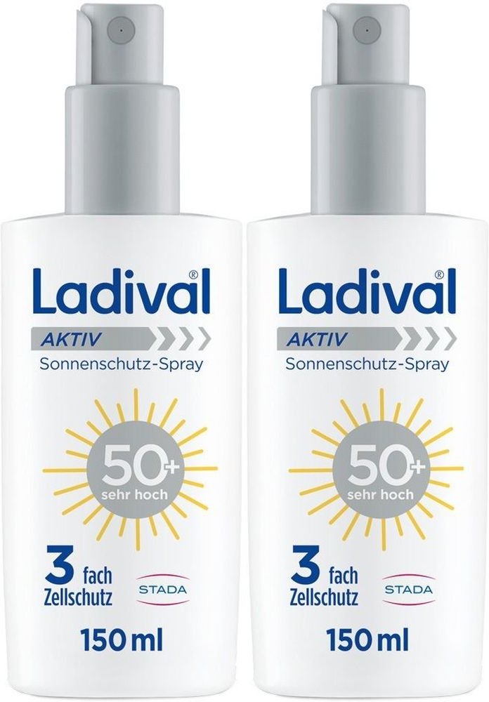 Ladival Aktiv Sonnenschutz-Spray LSF 50+ x2 2x150 ml Spray