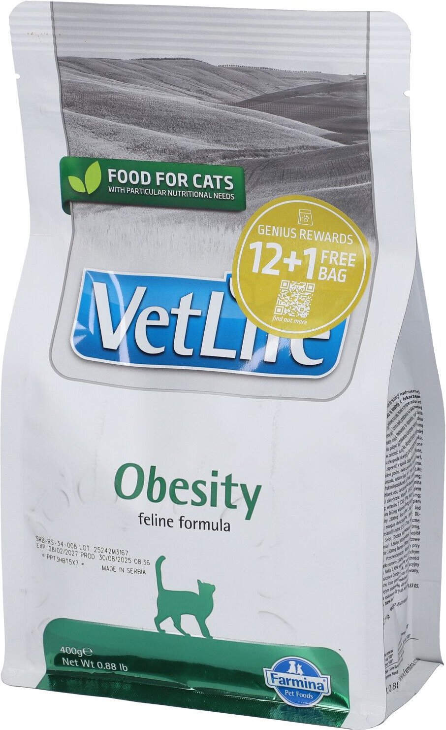 VET Life NAT FEL Obesity 400G 400 g Futter