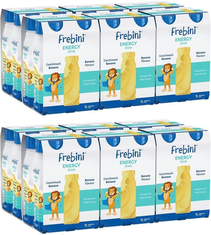 2x Frebini Energy Drink Banane Trinkflasche 2x6x4x200 ml Flüssigkeit