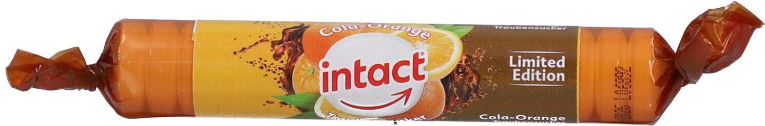 Intact Traubenzucker Rolle Cola-Orange 40 g Bonbons