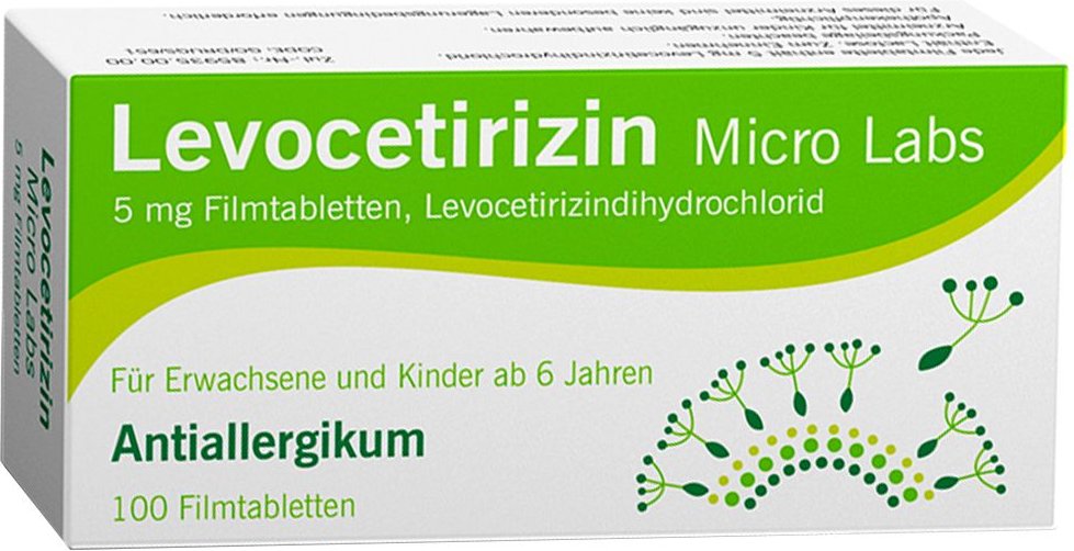 Levocetirizin Micro Labs 5 mg Filmtabletten 100 St