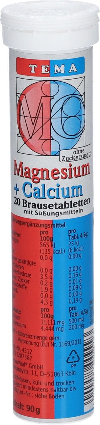 Magnesium+Calcium Brausetabletten 20 St