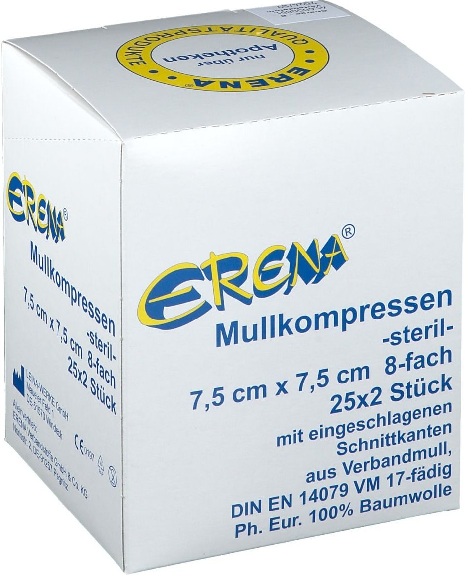 Erena Steril Mullkompresse 7,5x7